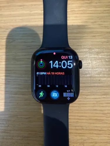 Apple Watch Series 10 46mm GPS Preto Brilhante - com Nota Fiscal