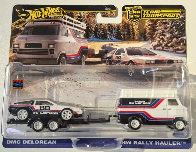 Hot Wheels DMC Delorean Team Transport - Premium