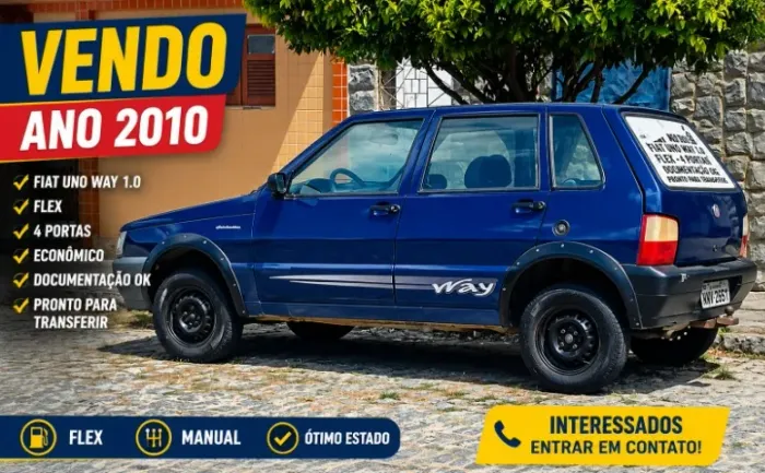 Fiat Uno Mille WAY Economy 1.0 F.flex 2P 2010