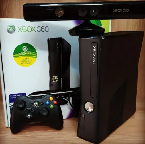 Xbox 360 Desbloqueado RGH 3 Com Kinect + 35 Jogos ( VC ESCOLHE )