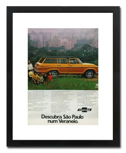Chevrolet Veraneio - Quadro/pôster decorativo com propaganda original