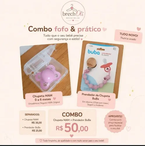 Chupeta MAM + Prendedor de chuoeta NOVOS