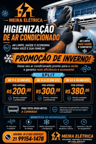 Higienização de ar condicionado