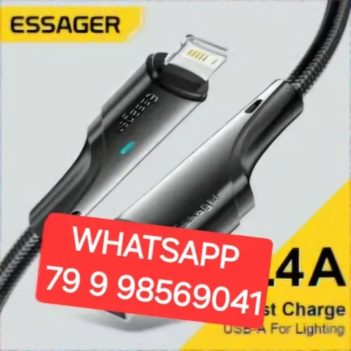 Cabo De Iphone Carregador Original - Tipo type C xiaomi samsung motorola + USB C turbo