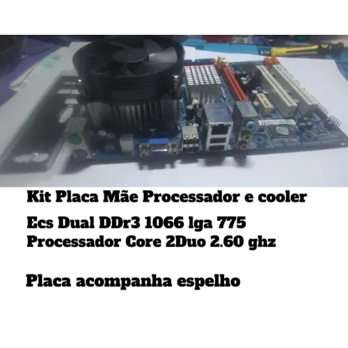 Kit Placa mãe e processador