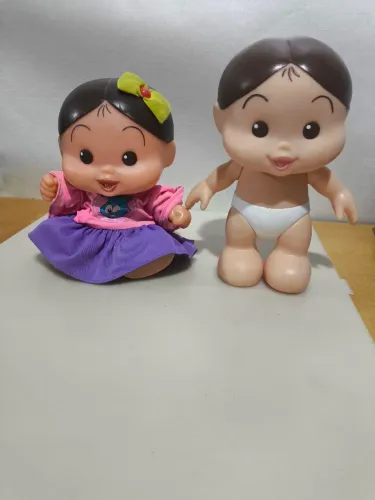 :Lote 2 Bonecas Turma Da Mônica Baby Antigas Vinil (Mônica E Magali)
