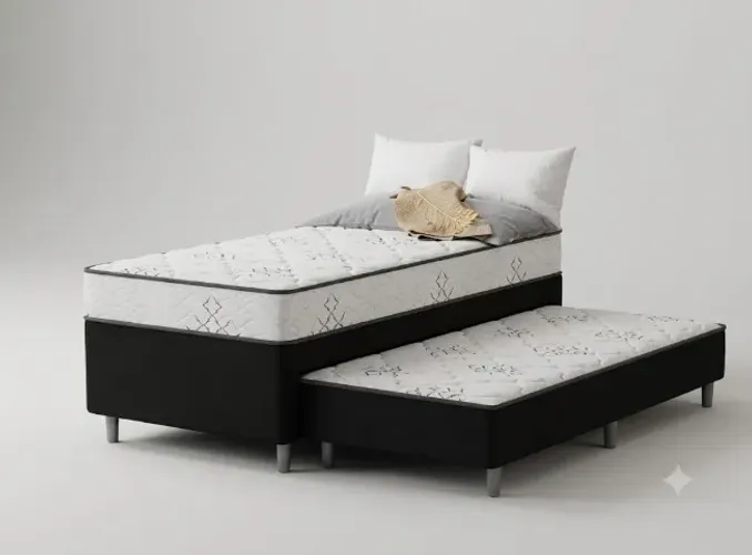 Oferta! Cama Box De Solteiro com Auxiliar Novo