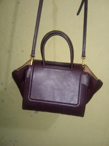 Bolsa pequena de couro original Zara.