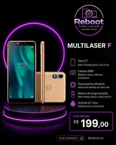 Celular Multilaser F - Perfeito Estado de Conservação