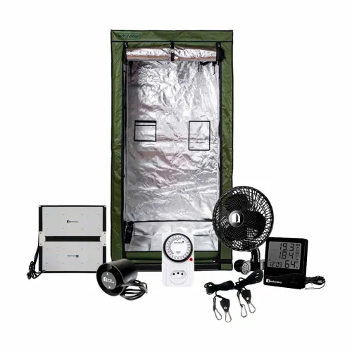 Kit de cultivo Leds Indoor - Samsung quantum board LM301H 240 watts - estufa 100x100x200 