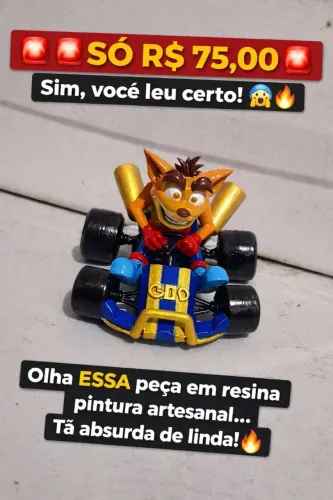 Miniatura artesanal em resina 