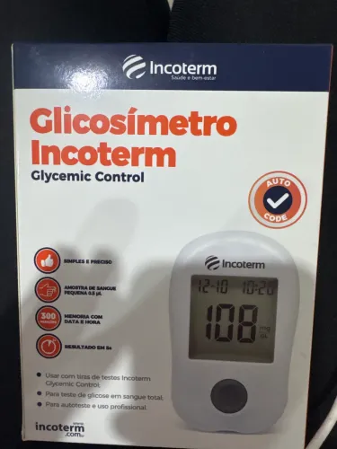 GLICOSIMETRO NUNCA USADO NA CAIXA