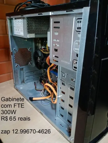 Gabinete Atx com fonte de 300W