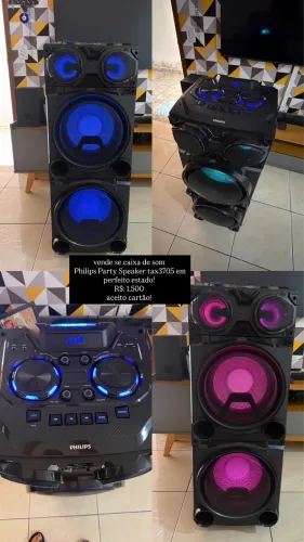 vende se caixa de som Philips Party Speaker tax3705 em perfeito estado!