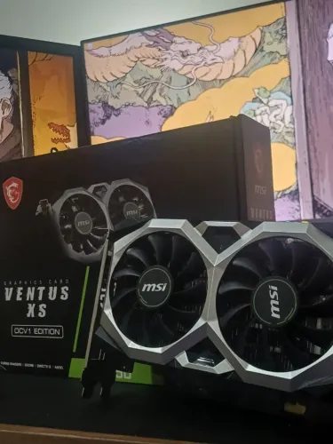 Placa de Vídeo MSI GeForce GTX 1650 Ventus XS OCV3 4GB D6 - Pouco Usada