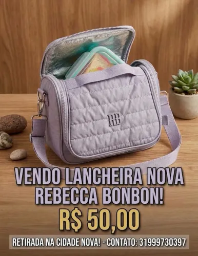 Lancheira lilás nova Rebecca Bonbon