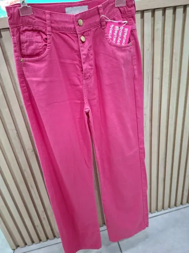 Calça wide leg feminina