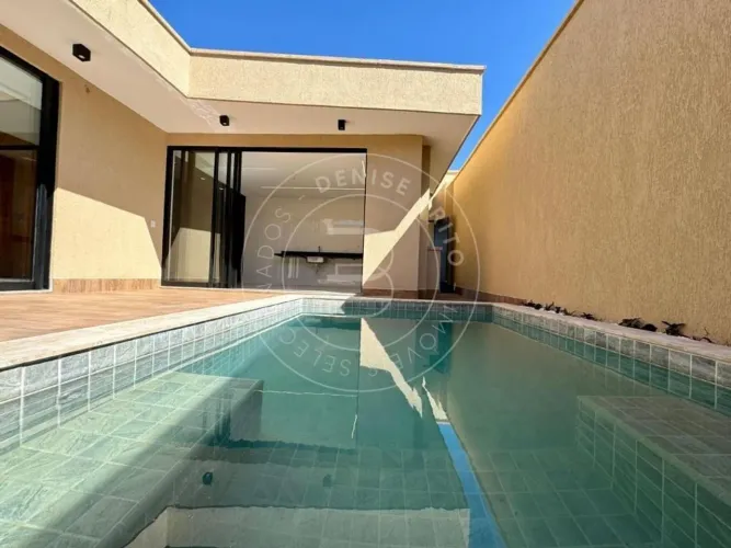 Jardins Barcelona - Casa térrea à venda no Jardins Barcelona | 3 suítes | Piscina | Energi