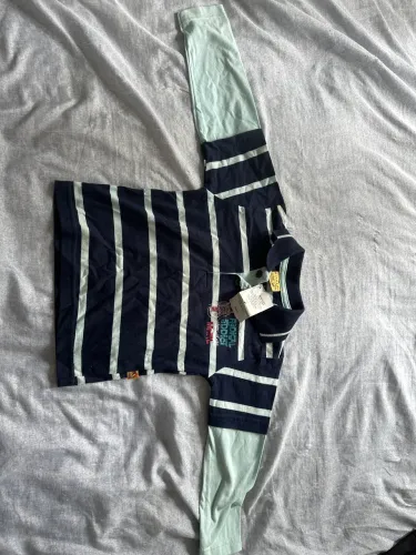 Camiseta Marisol TAM 3p marinho e azul claro