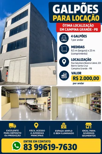 Alugo galpões