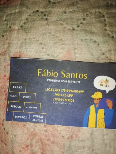 Pedreiro disponível nós finais de semana