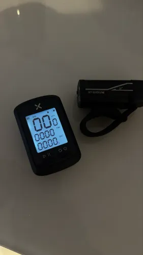 Ciclocomputador Digital com LED + Farol LED para Bicicleta
