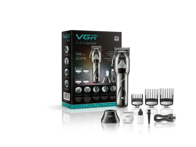 MÁQUINA DE CORTA CABELO VGR V-653 PROFISSIONAL