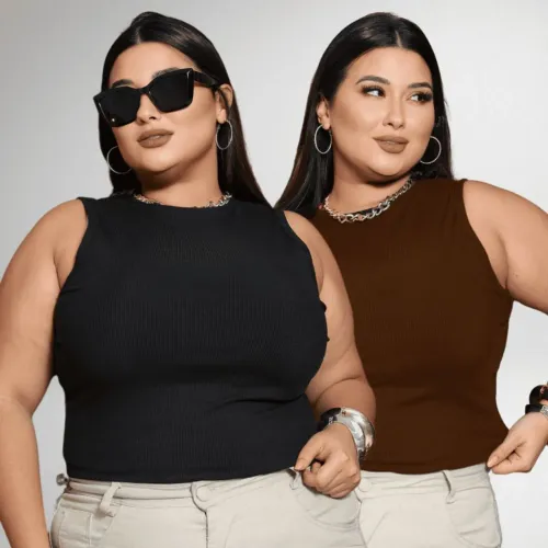 Blusa feminina plus size