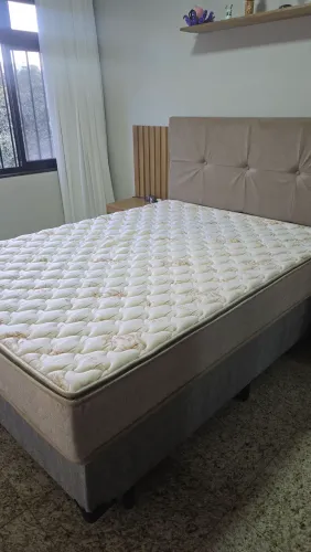 Cama box de casal completa ? box/base + colchão Celebrate II D33 Pillow Top