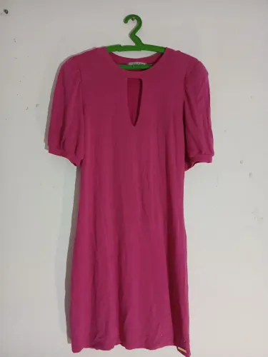 Vestido Rosa Longo Feminino