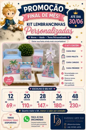 Kit festas personalizadas
