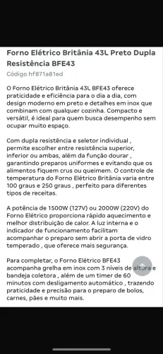 Forno Elétrico