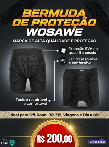 VENDO BERMUDA COM PROTEÇÃO PARA MOTOCICLISTAS