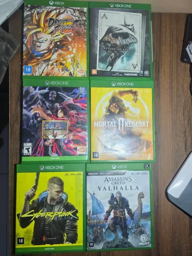 Jogos Xbox One Originais - Cyberpunk, MK11, Dragon Ball, One Piece e AC Valhalla