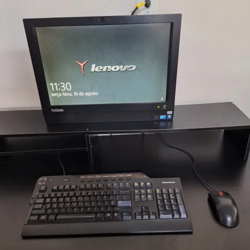 All in one lenovo a70z com teclado e mouse