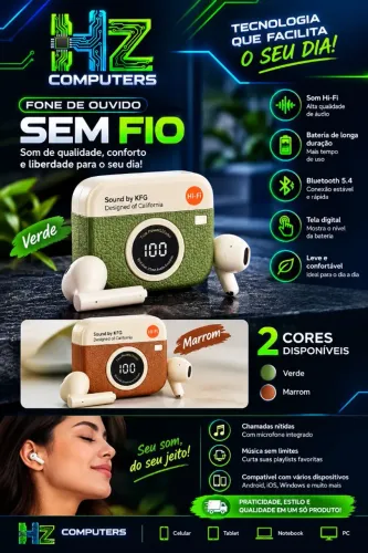 Fone de ouvido Tws