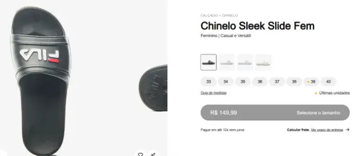 Chinelo fila Slide 37/38