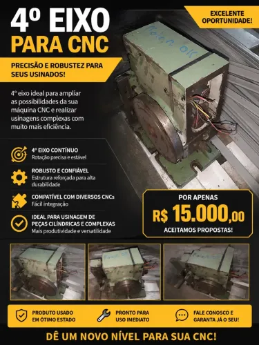 4 Eixo - Quarto eixo CNC
