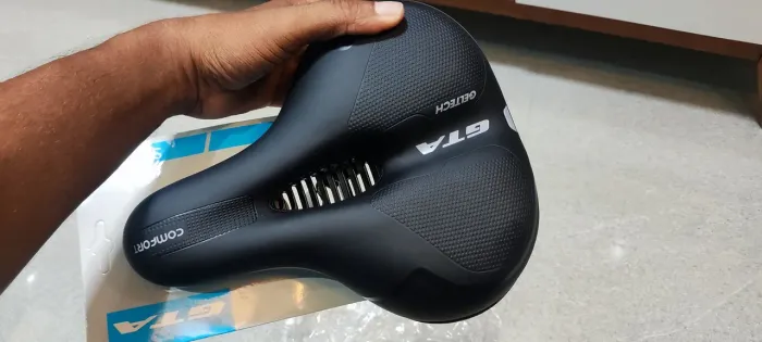 Selim bicicleta em gel, sela confortável 