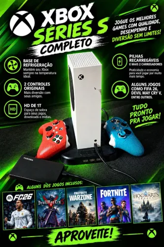Xbox series s completo + adereços!!! (Aceito ofertas)