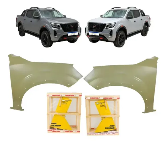 Par Paralama Nissan Frontier 2022 A 2026 Pro4x Novo