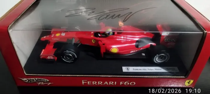 Miniatura Ferrari F60 escala 1/18, Hot Wheels