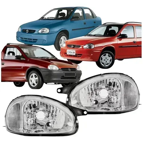 PAR FAROL CORSA CLASSIC 1995 A 2010 PEÇA NOVA OBS: POSSO ESTALA