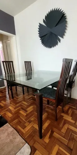 Mesa de vidro 8 cadeiras