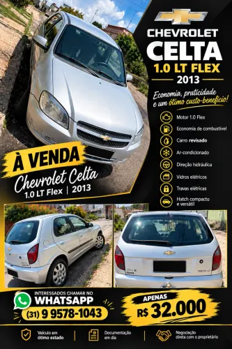 Chevrolet Celta Spirit/ LT 1.0 MPFI 8V Flexp. 5P 2013