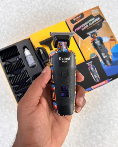Máquina de acabamento e barbear Kemei Max novo