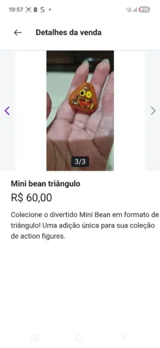 Mini beanz triângulo 