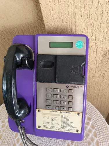 Orelhão aparelho de cartão