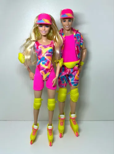 Bonecos Barbie e Ken - Patinadores