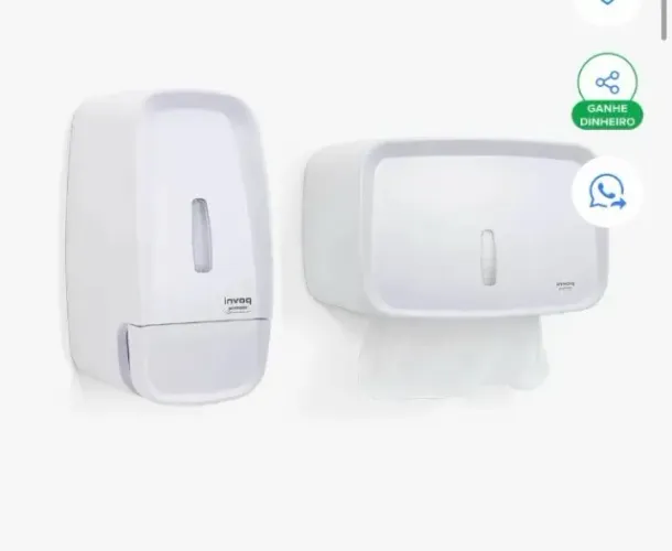kit dispenser sabonete papel